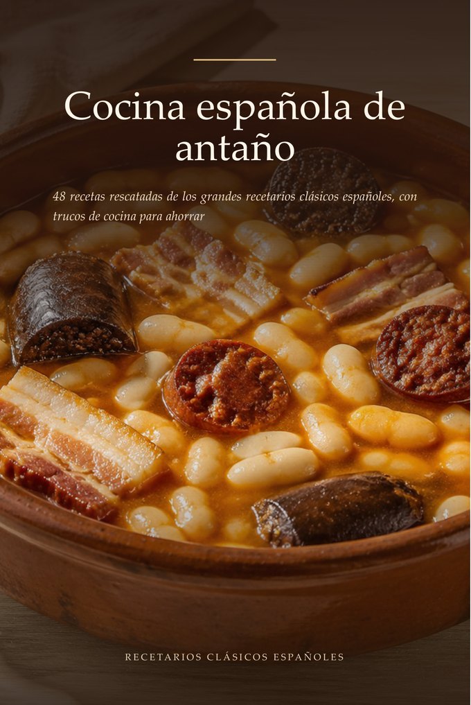 Portada del libro Cocina española de antaño